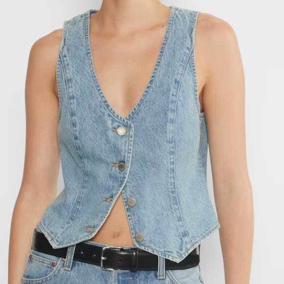 Denim Forum - 90s Mia Denim Vest - Picture 1 of 8